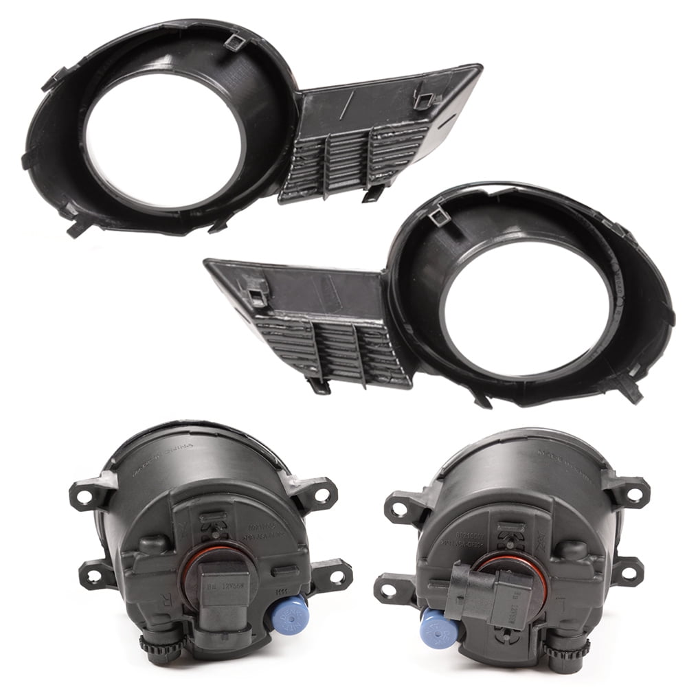 PIT66 Fog Lights Lamps Assembly Fit for 2008-2010 Toyota Highlander Front Bumper Driving Driver & Passenger Side Left/Right