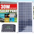 thumbnail image 1 of Kit de Panel Solar de 30 W, Cargador de Batería Solar, Controlador de Carga MPPT con Protección de Carga Inteligente para RV, , Coche, Exterior., 1 of 1