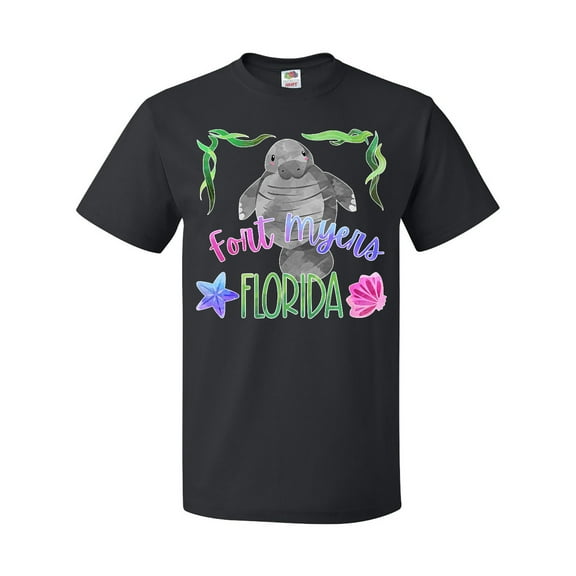 Inktastic Fort Myers Florida Cute Swimming Manatee T-Shirt