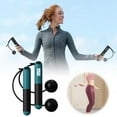 thumbnail image 2 of TIELUTT With Counter ( With/Without Rope) Skipping Relativelk for Yoga Strap for Stretching and Yoga Blanket Pregnancy Yoga Bolster Yoga Stuff Set Yoga Wheel Back Wheel Wheel for Stretching Yoga Rolle, 2 of 8