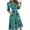 Blue, variant on Pisexur Womens Long Sleeve Maxi Dress Boho Chiffon Printed Collared Neck Long Robe Loose Spring Dresses