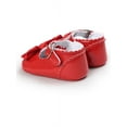 thumbnail image 5 of Lavaport Newborn Baby Girls Bowknot Shoes PU Leather Buckle First Walkers, 5 of 5