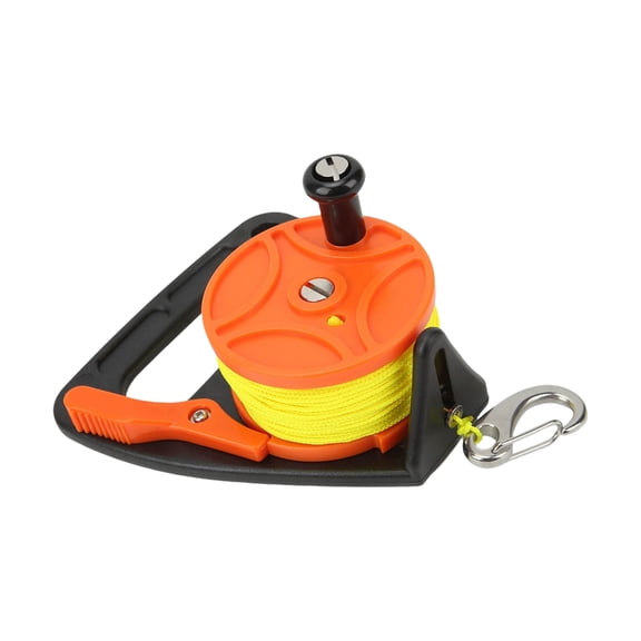 WINDLAND Scubas Dives Reel with Thumb Stoppers Visibility Retractable Line Diving Reel