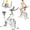 White, variant on HooKung Exercise Bike Stationary, Resistance Brake Pad Cycling Bicycle for Home Quiet Indoor Cardio Gym,Workout Riding with Tablet Mount,Seat Cushion,Silent Belt Drive,330lbs Weight Capacity
