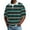 Cyan #19, variant on Dresfit Mens Polo Shirts Short Sleeve Striped Golf Shirts 2026 Summer Lapel Waffle Knit Shirt Big and Tall Color Block Collared Beach Tops 3XL