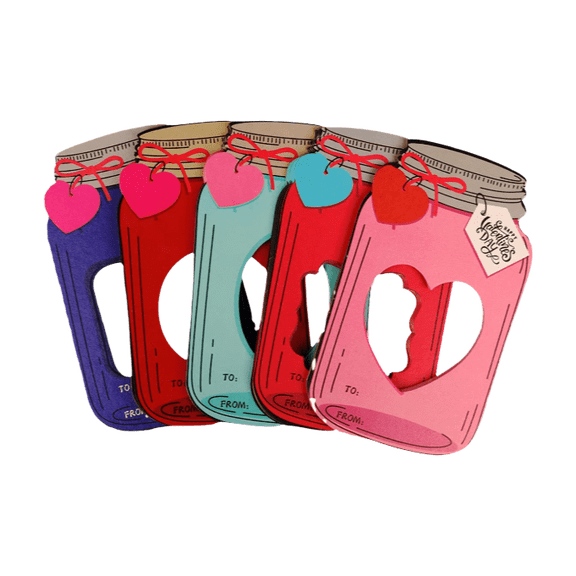 Valentine's Day Cards for Kids, Pack of 50 Fun Classroom Gifts (Candy Not Included)