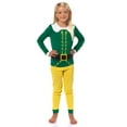 thumbnail image 6 of Elf Holiday Classic Movie Boy's Buddy The Elf Tight Fit Long Sleeve Long Pant Loungewear Sleep Pajama Set, 6 of 7
