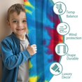 thumbnail image 3 of Blackout Kids Curtains,Colorful Rainbow Tie Dye Spiral Pattern Childrens Insulated Curtains Set Of 2,Bedroom Essentials,Toddler Room Decor 52"x63", 3 of 5