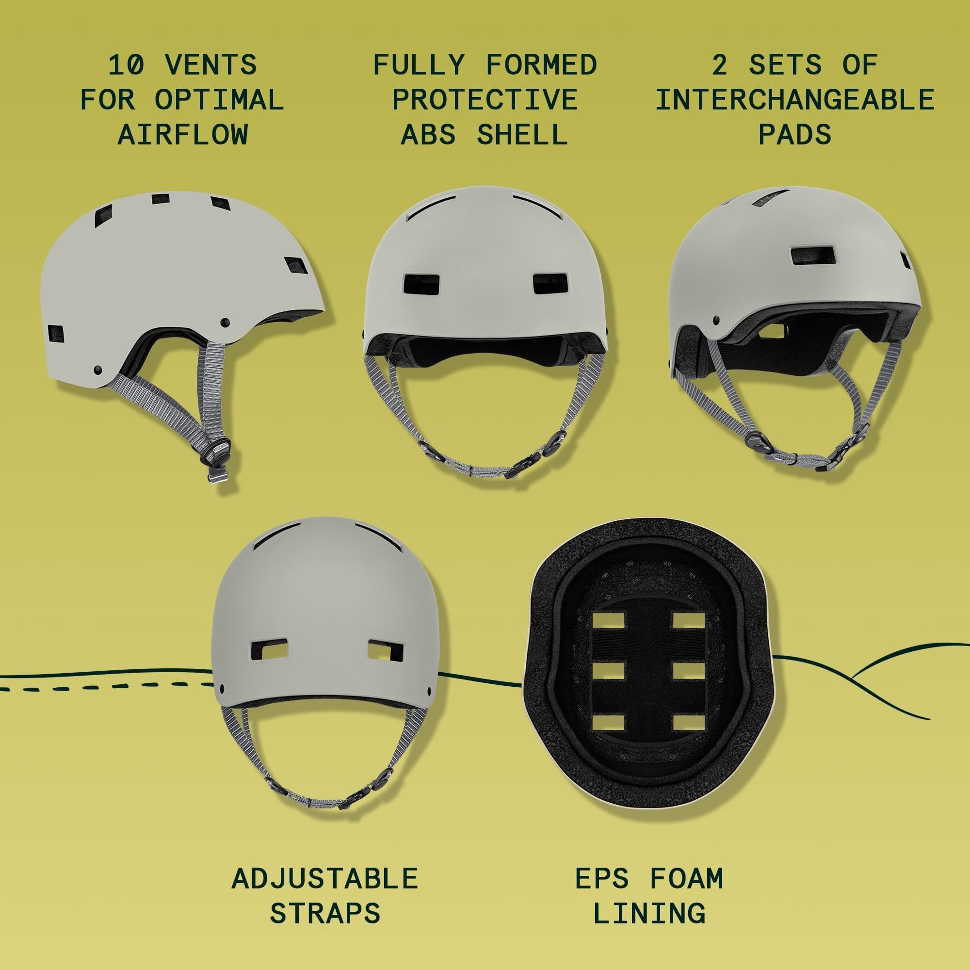 Retrospec Dakota Adult Bike Helmet for Men & Women - Multi-Sport Protection with ABS Shell, EPS Foam, 10 Vents & Removable Washable Padding for BMX, Skating, Scooter and Skate - Helmets for Adults