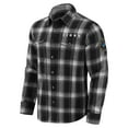 thumbnail image 2 of Men's Darius Rucker Collection by Fanatics Black Detroit Lions Flannel Plaid Full-Snap Shirt, 2 of 6
