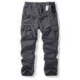 thumbnail image 2 of SELONE Cargo Pants for Men with Pockets Elastic Waist Joggers Relaxed Outdoor Trousers Hiking Winter Pants Gray 34, 2 of 5