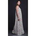 thumbnail image 3 of Bimba Light Gray2 Floral Blossom & Peony Womens Sleepwear Long Nightgown Printed Spaghetti Strap Ladies Nightwear Large, 3 of 5