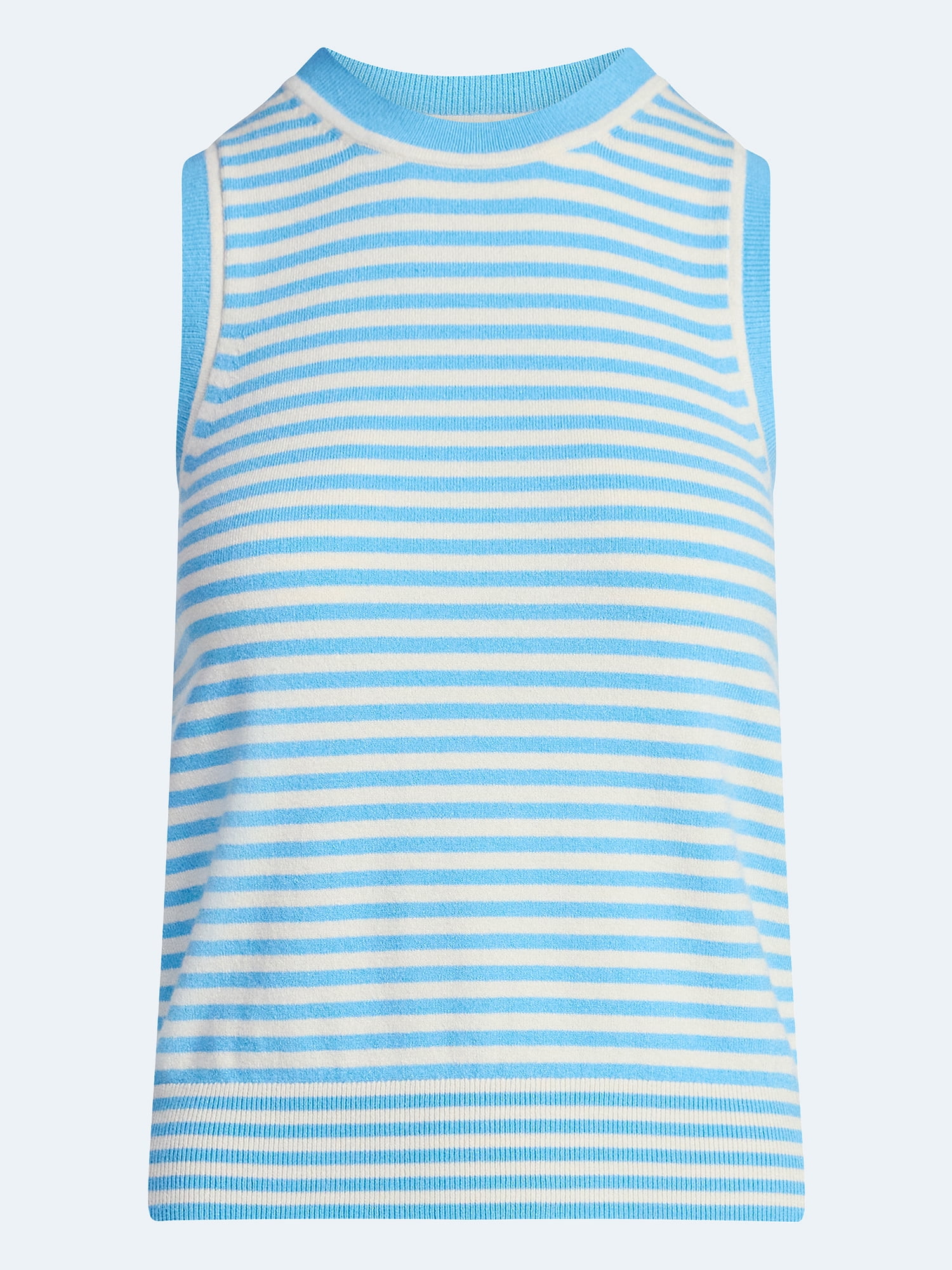 Free Assembly Women's Cozy Yarn Sleeveless Sweater Shell, Lightweight, Sizes XS-XXL
