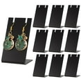 thumbnail image 2 of Miyuadkai 10Pcs Black Acrylic Jewelry Earring Display Stand - L Shape Ear Organizer for Dangling Earrings | Necklace Jewelry Show Photography Props, 1.7X1.4X3 Inch, 2 of 8