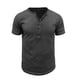 thumbnail image 3 of pstuiky camisetas para hombre, Blusa básica de manga corta con cuello vuelto para hombre, color liso y musculoso camisas casuales para hombre l, 3 of 7