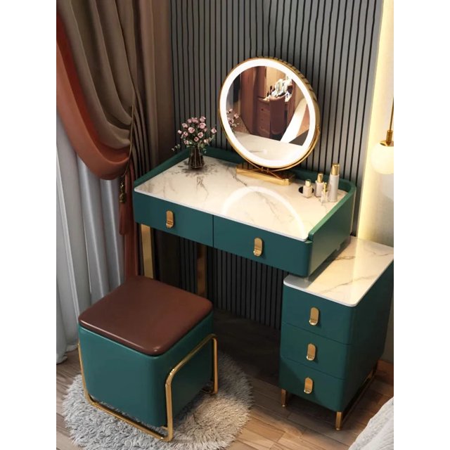 Bedroom Vanity Dressers Mirror Lights Computer Console Dresser Storage Organizer Drawers Cajoneras Dormitorio Home Furniture My Lux Decor Round