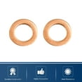 thumbnail image 5 of 20 Pcs 6mm Inner Dia Copper Washers Flat Sealing Gaskets Rings, 5 of 5