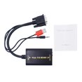 thumbnail image 3 of VGA a Convertidor Adaptador Audio para Multiusos Accesorios Negro shamjiam VGA a HDMI Converter, 3 of 9