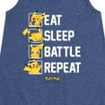 thumbnail image 3 of Pokémon - Eat Sleep Battle Repeat - Youth Girls A-line Dress, 3 of 5