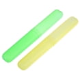 thumbnail image 1 of Estuche para Cepillos de Dientes para Viajes 2 Uds Amarillo Verde 7.48'x1.06' Unique Bargains, 1 of 7