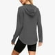 thumbnail image 5 of Sudadera con capucha para mujer,Sudadera con capucha y cuello en V para mujer, jersey con bolsillo con cordón, top de poliéster de manga larga, ropa informal de uso diario, sopatenor, 5 of 8