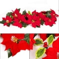 thumbnail image 1 of navidad flor de pascua guirnalda luces de cadena adornos para árboles de navidad Navidad flor de pascua guirnalda luces de cadena 10 LED flor artificial luces de cadena de navidad ANGGREK Otros, 1 of 8