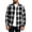 Black, variant on Mens Long Sleeve Plaid Button Down Shirts- Turn Down Collar Casual Midweight Layering Flannel Jacket Shirt Green Size XL
