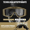 thumbnail image 3 of Lentes Tácticas Goggle Militares Careta Gafas Con 3lentes Xtellar cafe, 3 of 3