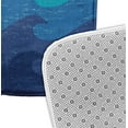 thumbnail image 2 of Simply Daisy 24" x 17" Plush Microfiber Blue Deep Sea Bath Mat, 2 of 3