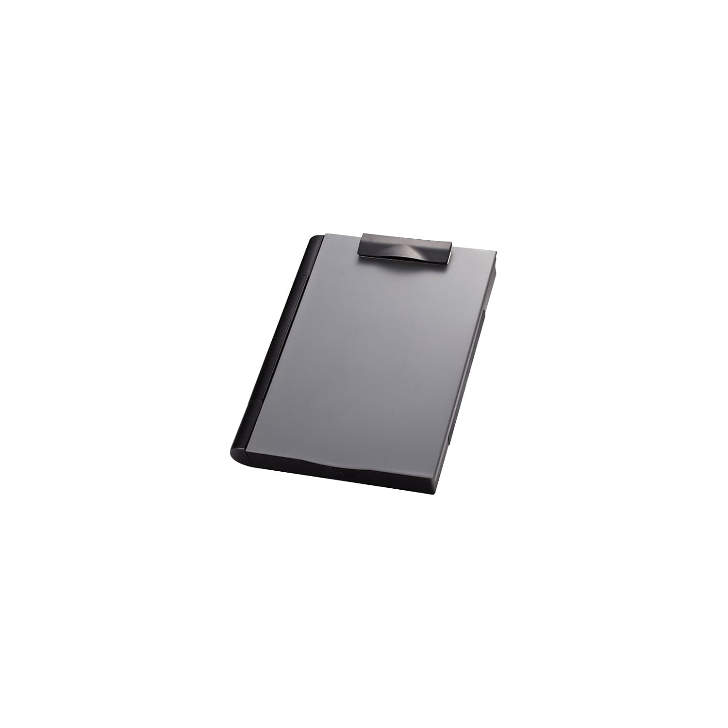 Officemate Recycled Double Storage Clipboard/Forms Holder, Plastic, Gray/Black (83357)