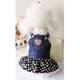 thumbnail image 1 of de Puente para y Lunares para Lentejuelas y Corazones Puppy - SG, se describe Gloria Pet Dog Jean Dress, 1 of 9