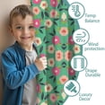 thumbnail image 3 of Blackout Kids Curtains,Green Daisy Flower Pink Blooms Pattern Childrens Insulated Curtains Set Of 2,Bedroom Essentials,Toddler Room Decor 42"x54", 3 of 5