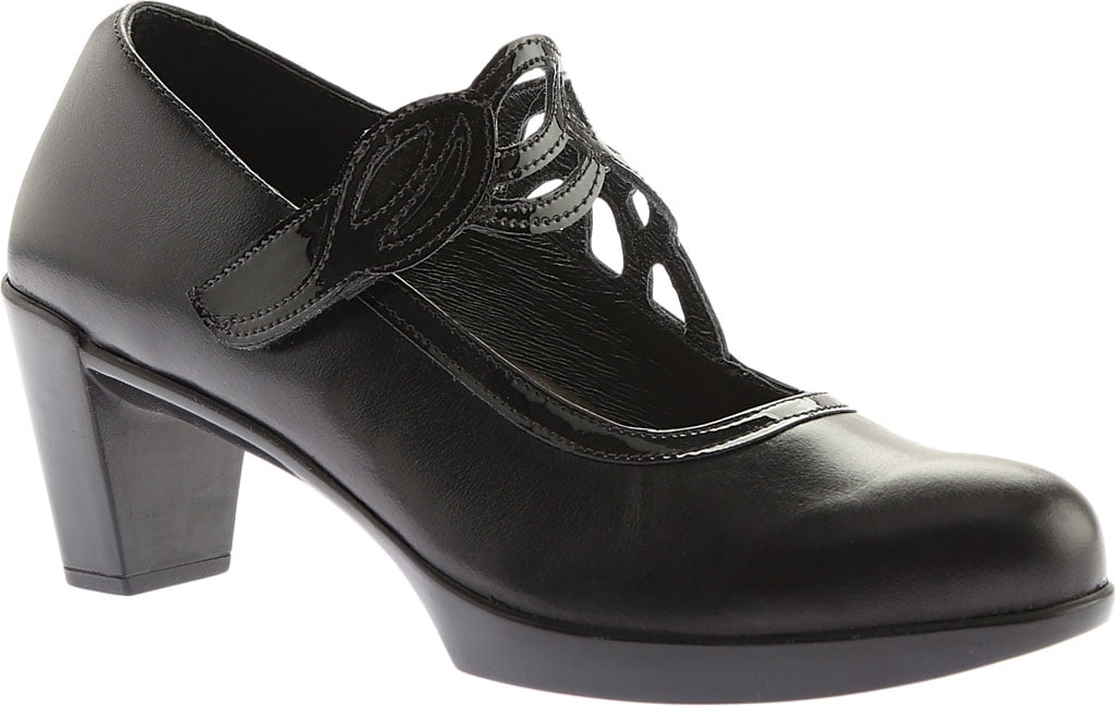 LADIES CLARKS LEATHER BRYNN MARE MARY JANE STRAP BLACK AND BLACK PATENT/SUEDE 