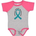 thumbnail image 3 of Inktastic Ovarian Cancer Awareness Ribbon Boys or Girls Baby Bodysuit, 3 of 5