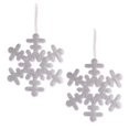 thumbnail image 1 of Design Imports CAMZ38018 Hanging Foam Snowflake, Silver - Set of 2, 1 of 10
