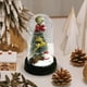 thumbnail image 5 of Cúpula de adornos LED para árbol de Navidad | Flores decorativas luminosas | Decoración navideña para mini escritorio | Plástico iluminado de colores | 8,5x15cm | Acento de mesa de invierno de, 5 of 6