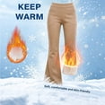 thumbnail image 6 of Zormilly Yoga Pants Women Winter Fleece Lined Elastic High Waisted Flare Pants with Pockets Stretchy Soft Sport Pants, S-2XL, 6 of 8