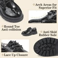thumbnail image 3 of Bonario Toddler Girls Boys Dress Shoes Lace-Up Oxford School Uniform Flats Little Kids Wedding Loafer, 3 of 7