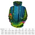 thumbnail image 2 of Enchanted Forest Night Scene Men's Women Vintage 3D Hooded Sweatshirt - All-Season Loose Fit Streetwear, 2 of 6