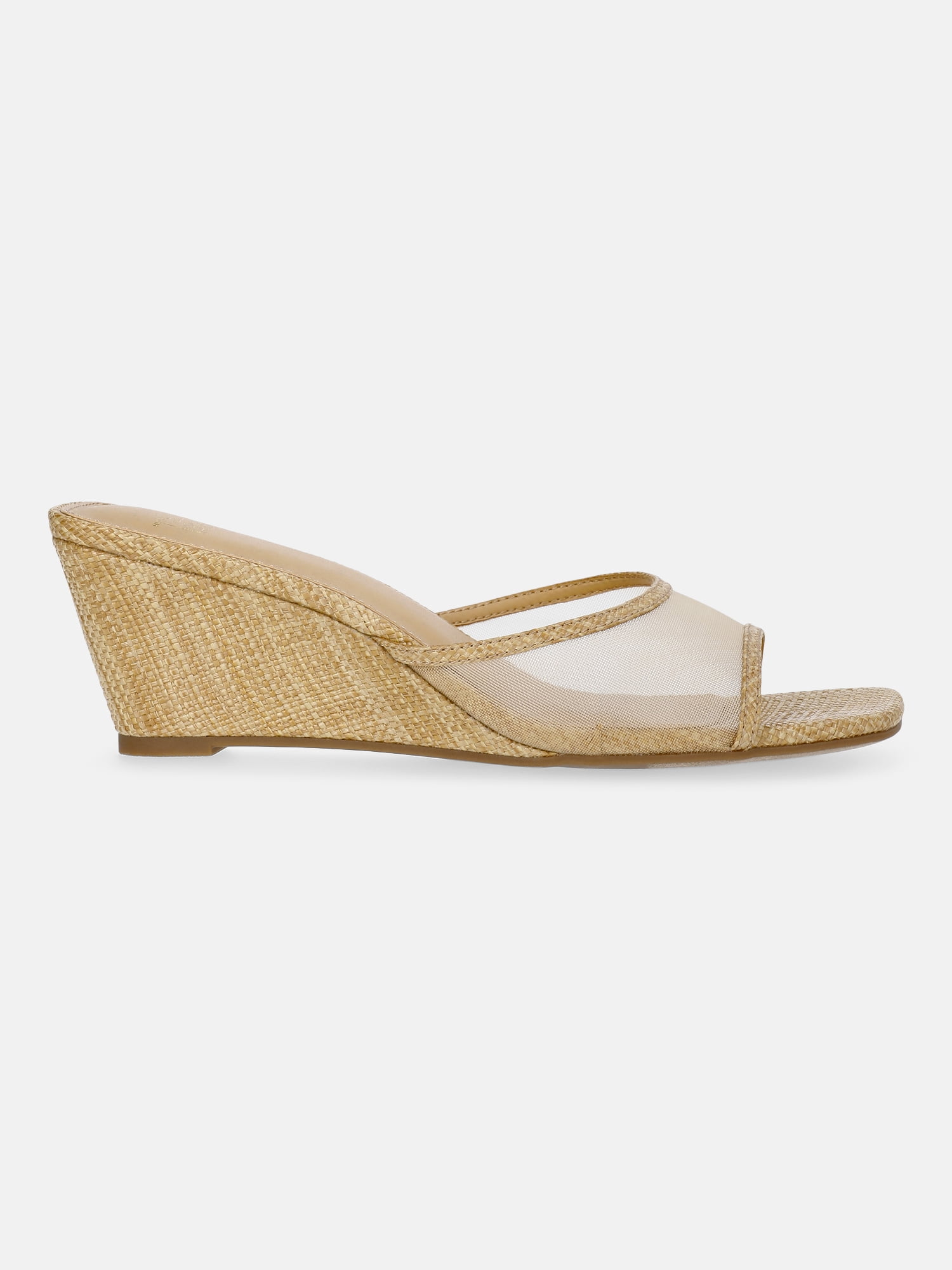 Time and Tru Women's Slip On Wedge Sandals