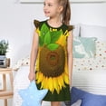 thumbnail image 4 of Vsdgher Tournesol3 pour Filles Chemises de Nuit Manches Courtes à Volants Robe de Nuit Pyjama pour Fête Pyjama-Grand, 4 of 6