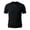 ZA-Black t-shirts for men, variant on Mens Short Sleeve T-Shirts Ribbed Knit Notch Neck Slim Fit Soft Lightweight T Shirts Solid Casual Summer Tops for Daily Wear