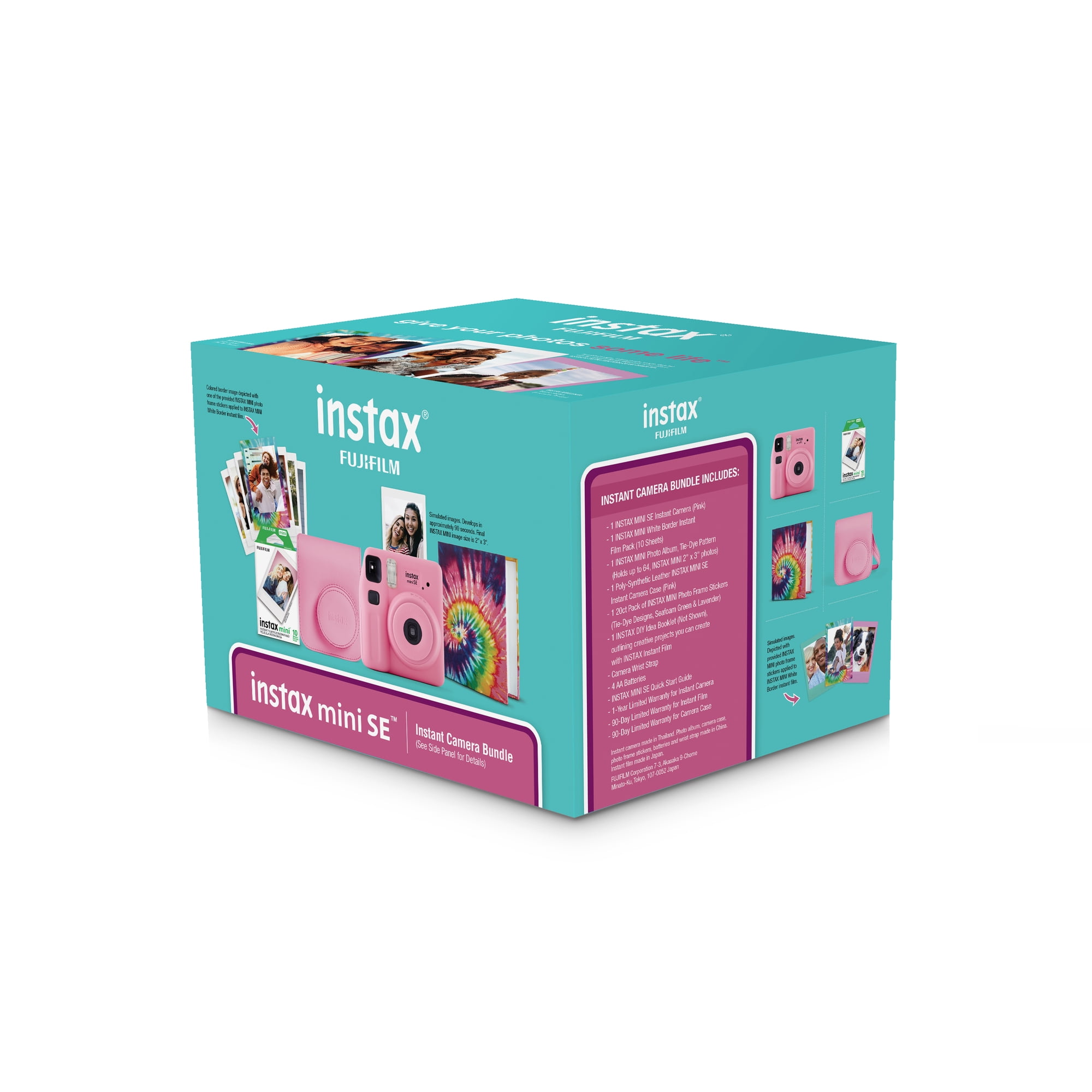 Fujifilm instax Mini SE Instant Camera Bundle, Pink