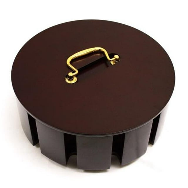 CAS-300W Carrousel en Bois 300 Ct avec Couvercle