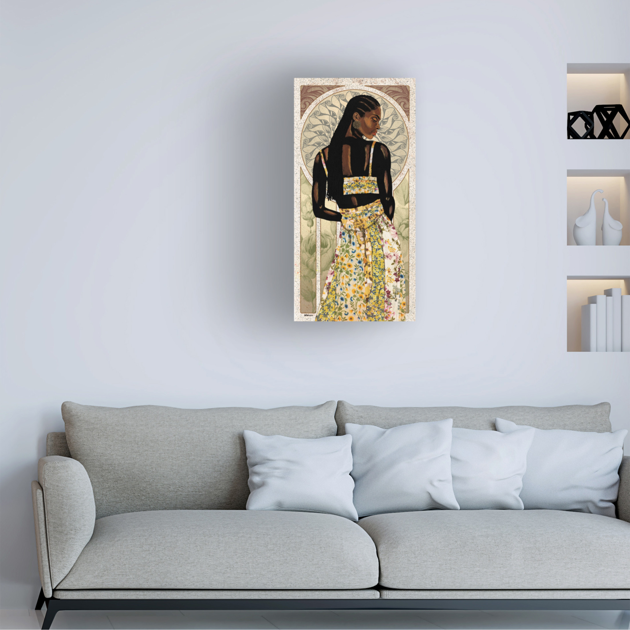 Trademark Fine Art Alonzo Saunders Natural Beauty in Gold II Canvas Wall Art