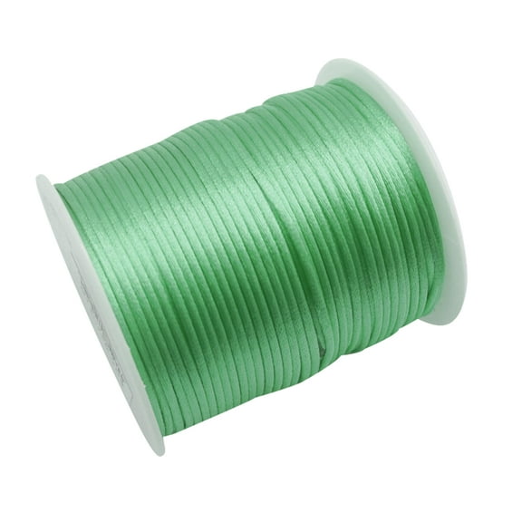 2mm x 100 Yard Rattail Satin Trim Beading Cord Jewelry Making Arts and Crafts Chinese Knot 