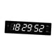 thumbnail image 2 of Reloj digital LED con fecha y calendario, reloj electrónico para el hogar, puerto USB, ideal para el aula. Blanco, 2 of 9
