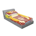 thumbnail image 2 of Ambesonne Retro Fitted Sheet & Pillow Sham Set, Pop Corn Movie Snack, Twin, Multicolor, 2 of 2