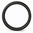 thumbnail image 2 of Black Ceramic Flat 6mm Brushed Wedding Band - Size 10.5, 2 of 5