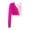 Pink, variant on LiiYii Women's Rhinestone Lyrical Dance Crop Top Ballroom Dance Costume Mesh Ruffle Shirt Top Competition Wear RoyalBlue XL
